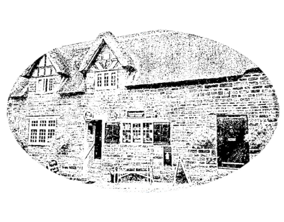 Etching of Great Brington Store and Post Office